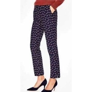 🆕️ Boden Womens Richmond Trouser Pants Blue Rainbow Straight Leg Size 6R